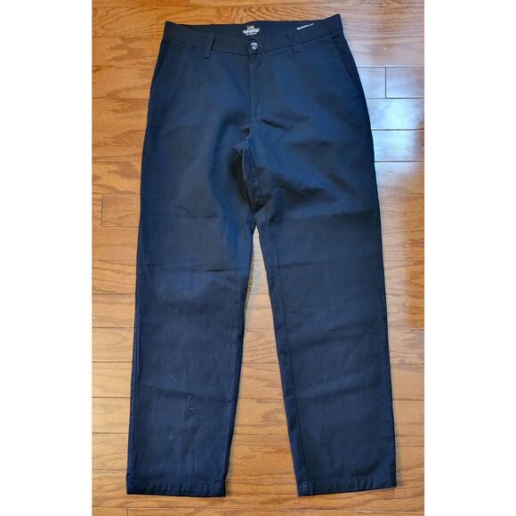 Lee Relaxed Fit Pants Men Black Chinos 32x32 Straight Leg Stain Resistant - Picture 1 of 13